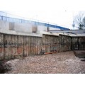 Retention piling using 750mm diameter contiguous piles less than 8m high retained (Commercial)  (Per linear metre on plan)